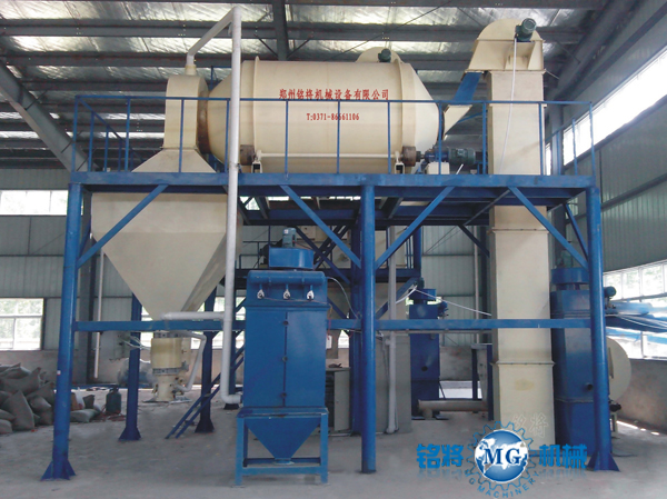 半自動玻化微珠保溫砂漿生產線 半自動玻化微珠保溫砂漿生產線